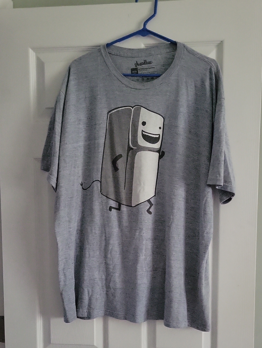 Threadless Graphic T-Shirt with Running Refrigerator Print
